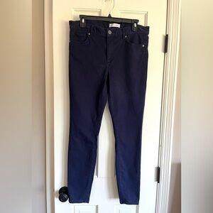 LOFT size 10 Women's 4 pocket + button & zipper Leggings